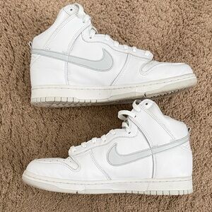 White Nike High-Top Sneakers